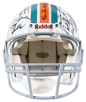 1972 Miami Dolphins Team Signed Football Helmet with 46 Signatures Including Shula, Csonka & Griese - Undefeated Season (PSA/DNA)